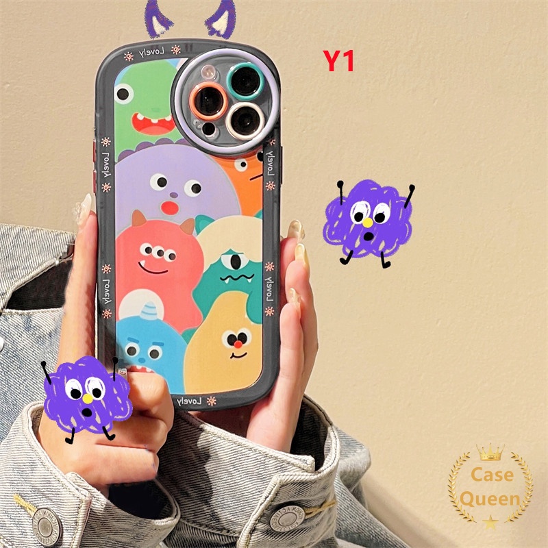 Soft Case TPU Motif Graffiti Monster Untuk Oppo A96 A95 A54 A5s A3s A11 A16 A15 A16s A12 A5 A9 2020 A32 A76 A53 A74 A33 2020 A7 A35 A11