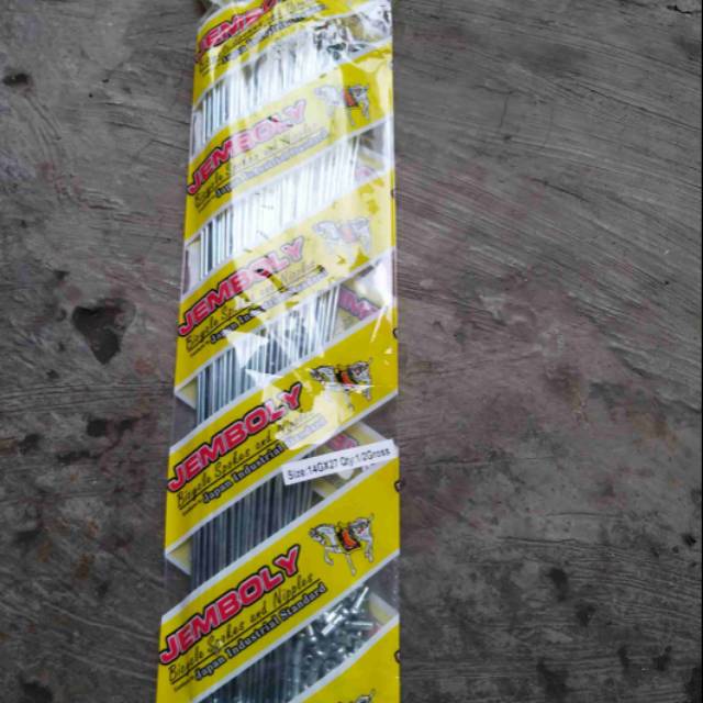 Jari jari sepeda 27 Balap ( 27 x 1 1 /4) / Spoke sepeda / Ruji sepeda 27 Balap