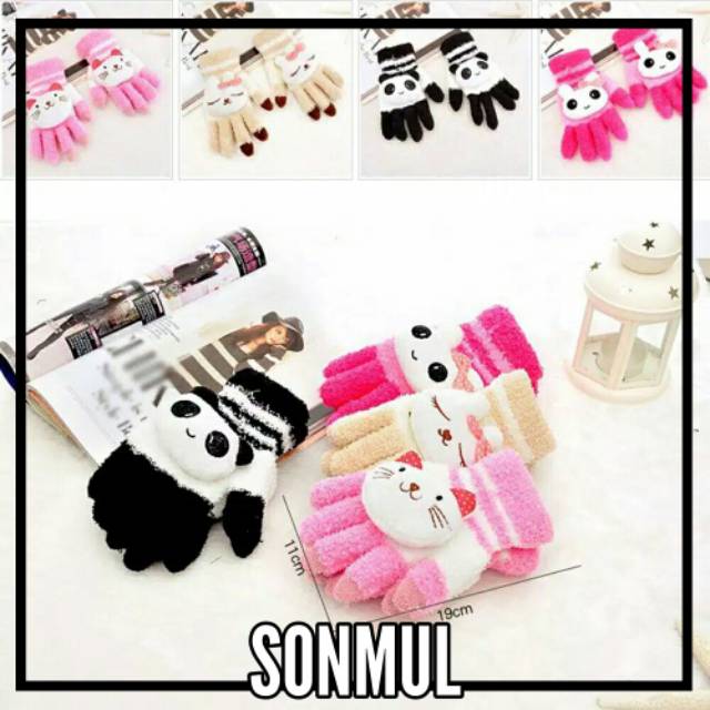 Winter Kids Woman Dolly Gloves Touchsreen Sarung Tangan Anak Wanita Musim Dingin Layar Sentuh