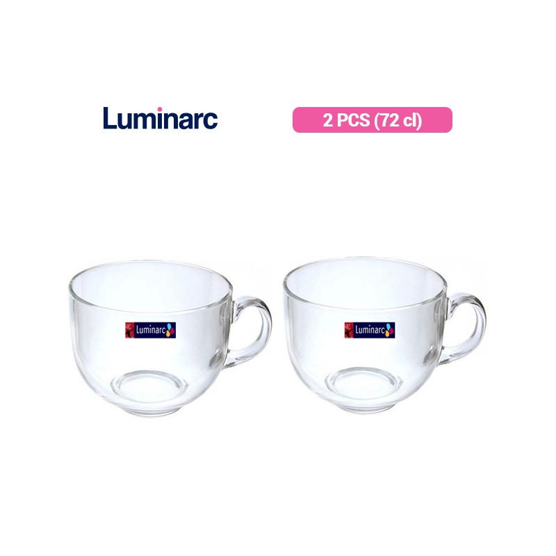 Luminarc Gelas Bertangkai  Jumbo Mug Tempered 72 2 pcs 