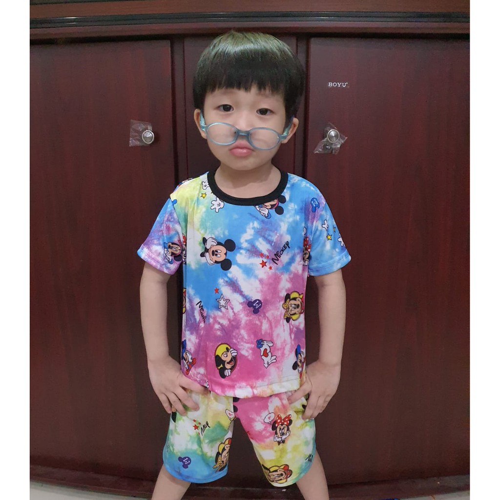 SETELAN PLAYFUL COLOUR TIE DYE / TIE DYE SET /KAOS VIRAL ANAK/TIE DYE SHIRT