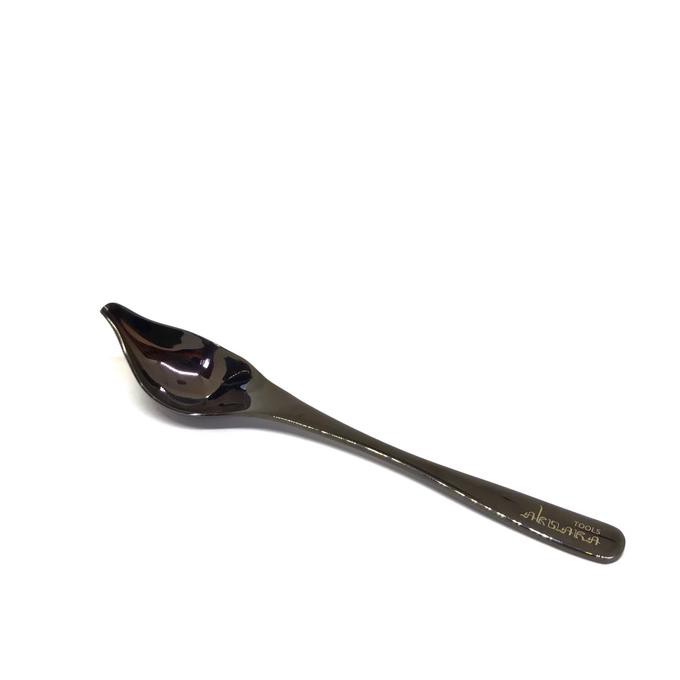 Buruan Serbu] Aksara Deco Spoon Black / Decoration Spoon / Honey Spoon