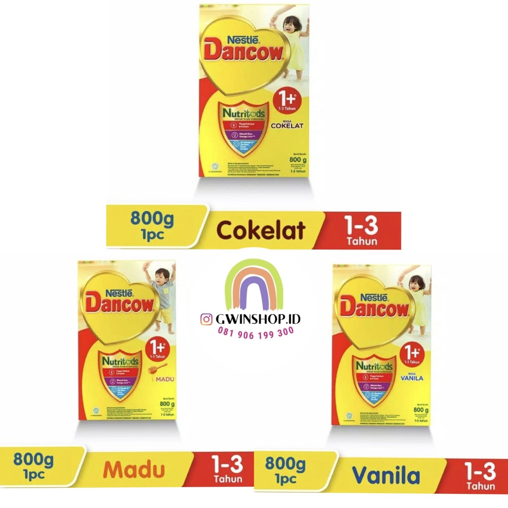 SUSU FORMULA BAYI BALITA DANCOW 1+ Susu Madu vanila cokelat / dancow 1+ madu / dancow 1+ vanila / da