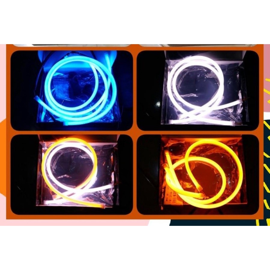 Lampu ALIS DRL AES 2 mode sein senja lampu selang 30cm universal