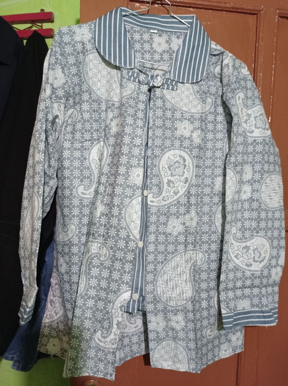 Batik Wanita Asj Sa Hrb026 Kenongo Kemeja Tosca Pendek