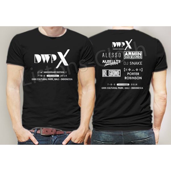 DI JUAL KAOS DWPX DWP 2018 X 10TH ANNIVERSARY EDITION BAJU DJ DJAKARTA