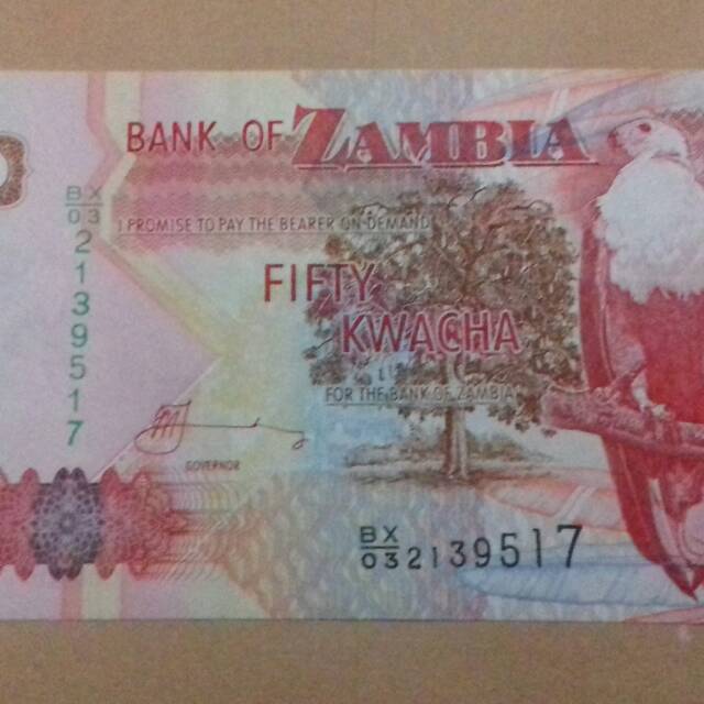 Uang asing 50 kwacha zambia