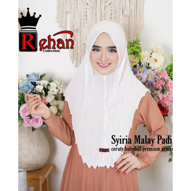 JILBAB PLISKET / SIRIA MALAY PLISKET PADI/ HIJAB PLISKET / KERUDUNG PLISKET /JILBAB INSTAN