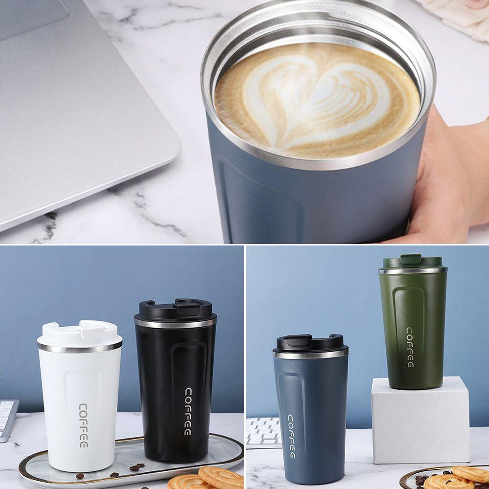 Solighter Cangkir Thermos Kopi Model Dua Lapisan, Berkualitas Tinggi, Untuk Traveling