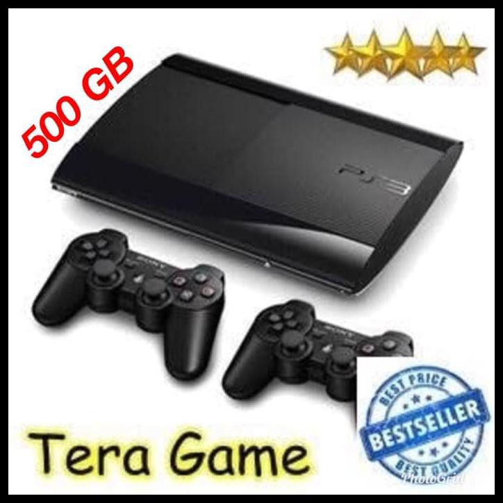 Sony PS3 Super Slim 500GB Isi Full Games Original - Satu Stik PROMO