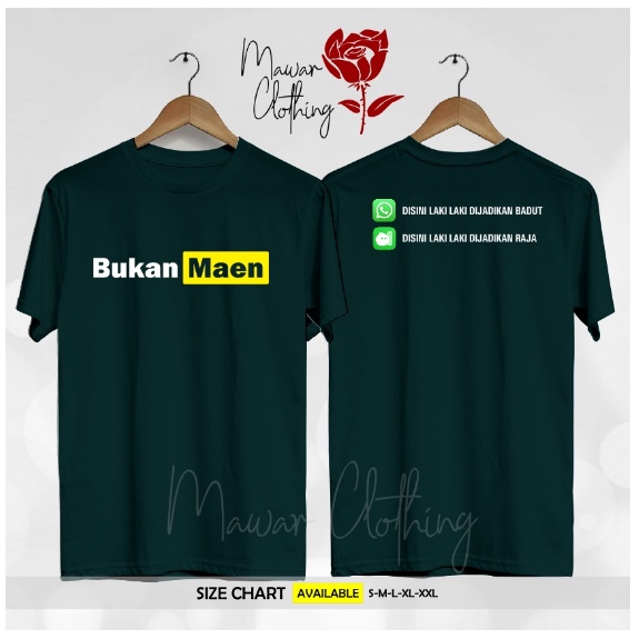 Kaos / Baju Kata Unik Bukan Maen MiChat WhatsApp-SM