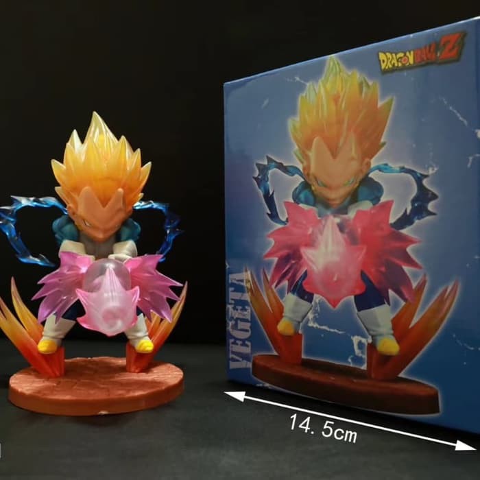 mini studio dragpnball super saiyan vegeta final flash figure statue