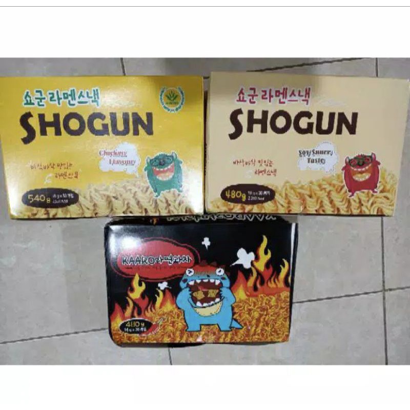 1box isi 30pack Mie Shogun Korea Snack Mie Kremes / KAROO7