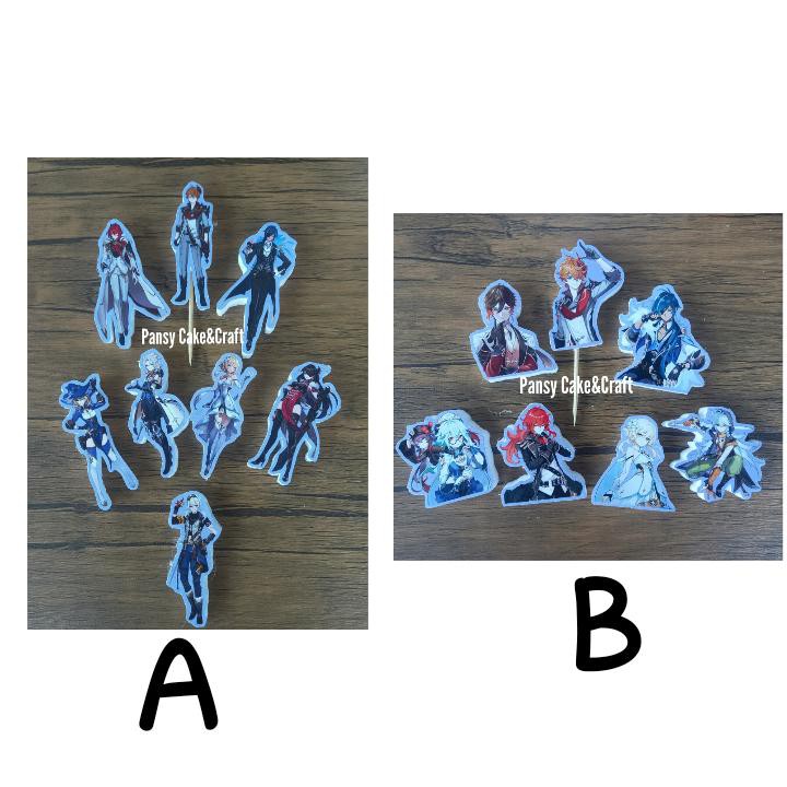 

Cupcake topper Genshin Impact