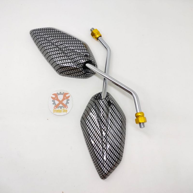 SPION CHROME JUPITER  KARBON TANGKAI PANJANG YAMAHA VIXION R15 VEGA NMAX AEROX LEXI MIO JUPITER DLL