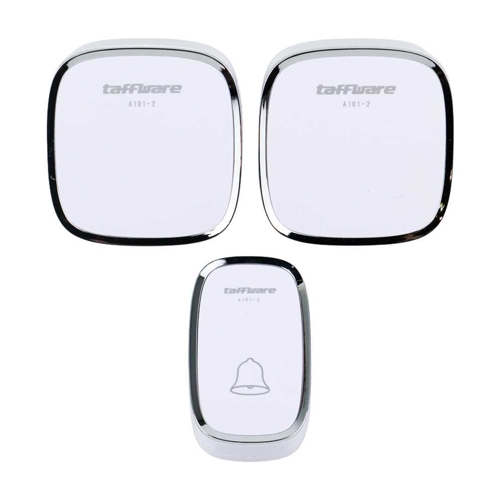 Bel Rumah Wireless Door Bell Waterproof Pintu 2 Receiver - PUTIH