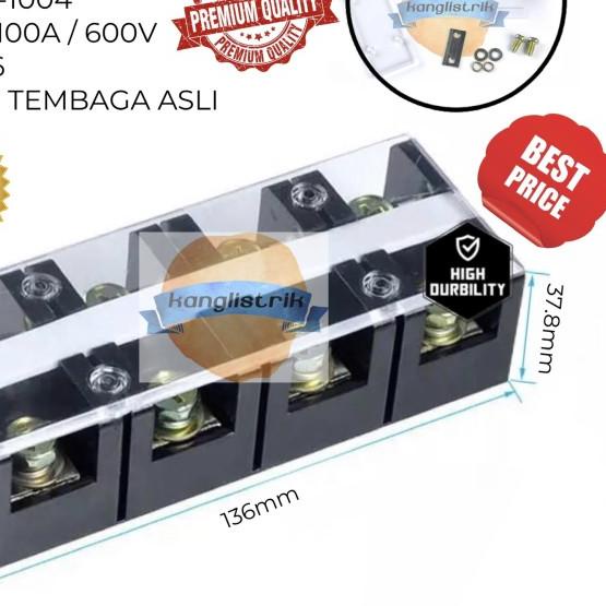 TERMINAL BLOCK 100A 4POLE / TERMINAL BLOCK 4P 100A