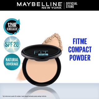 Image of Maybelline Fit Me 12-Hour Oil Control Powder Make Up (Bedak Padat Untuk Bebas Minyak Hingga 12 Jam)