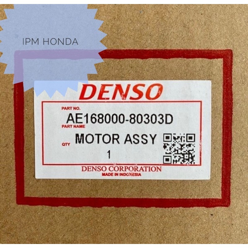 168000-8030 Denso Motor Dinamo Kipas Fan AC Honda Accord CM5 2003 2004 2005 2006 2007