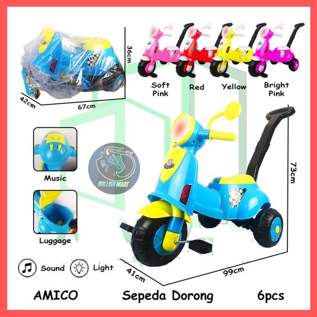 Vespa Mainan Anak Bisa Dinaiki - Mainan Motor Motoran Anak Perempuan / Cowok Motoran Bisa Dinaiki Ma