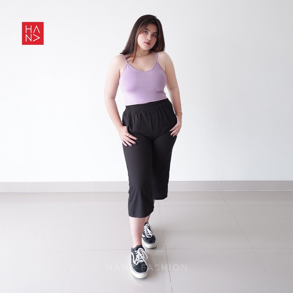 [BIG SIZE] HanaFashion JKT - Aurora Basic Tank Top Crop Jumbo Big Size XXL Crop Wanita - TT035