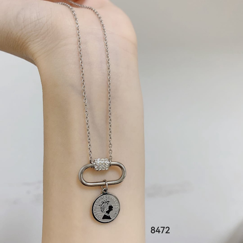 Kalung titanium terbaru perhiasan fashion 8261,8472