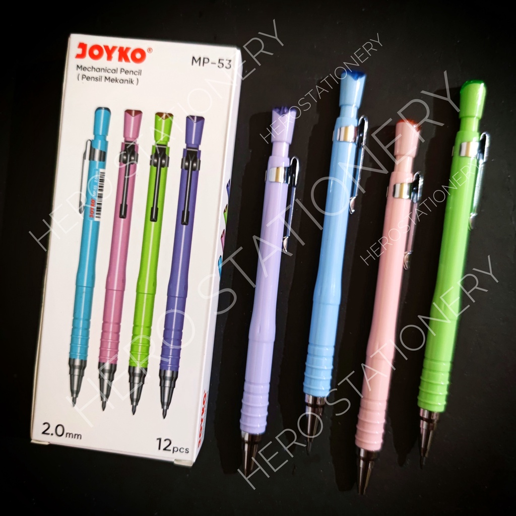 

Pensil mekanik joyko casing pastel 2 mm MP-53 . 12 unit