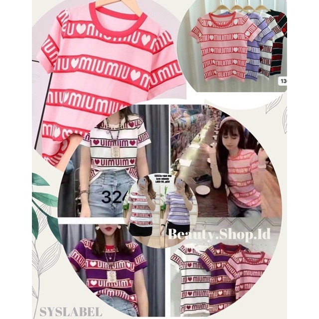 [IMPORT] Miu Top Import | Atasan Miumiuu Wanita