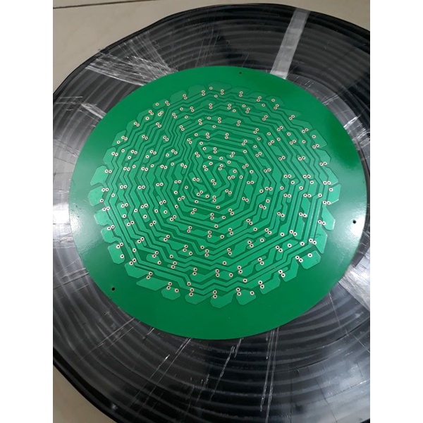 Pcb Bulat 20cm papan pcb lampu traffik led jumlah 120led jual per/10pcs