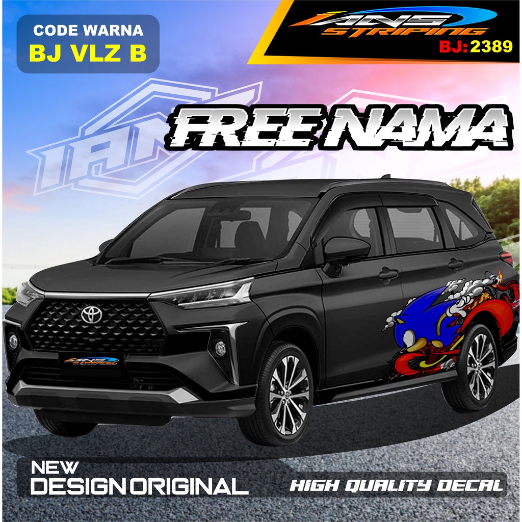 DECAL STIKER MOBIL AVANZA VELOZ / VARIASI STIKER MOBIL XENIA REBORN / STICKER DECAL MOBIL PAJERO / STIKER MOBIL