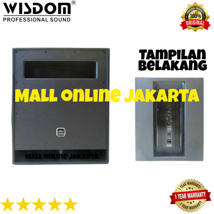 Subwoofer aktif 15 inch Wisdom sw15 Pro Speaker Sub woofer sw 15 pro