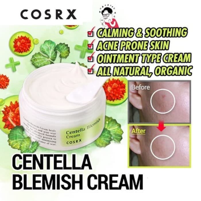 Cosrx Centella Blemish Cream Perawatan Wajah - 30gr