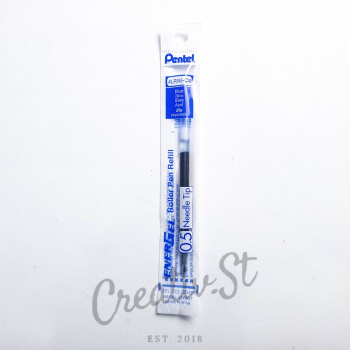 

MURAH Isi Refill Bolpen / Pulpen Gel ENergel Pentel ( LR5 / LR7 / LR10 ) - Biru, 05