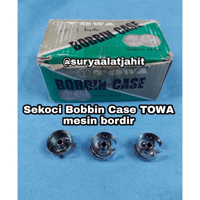 Sekoci Bobbin Case TOWA/F STRONG mesin bordir  rp.10.500/pcs