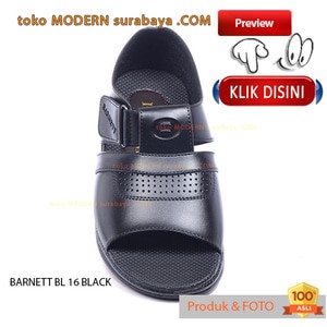 BARNETT BL 16 BLACK no 39 sepatu sandal casual sopan pria flip flop