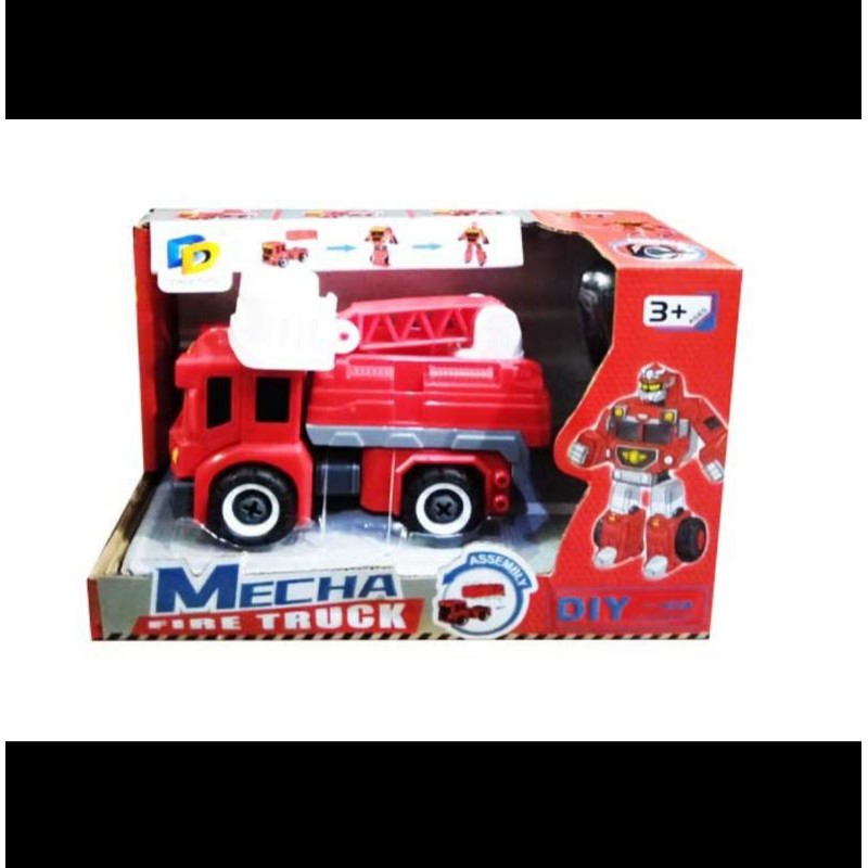 Mainan mobil jadi robot Mecha Fire Fire Truck