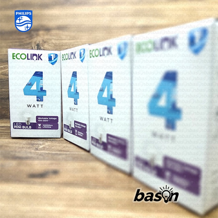 ECOLINK Multipack LED Bulb 4W P45 Paket isi 4 - Bohlam Lampu LED Mini