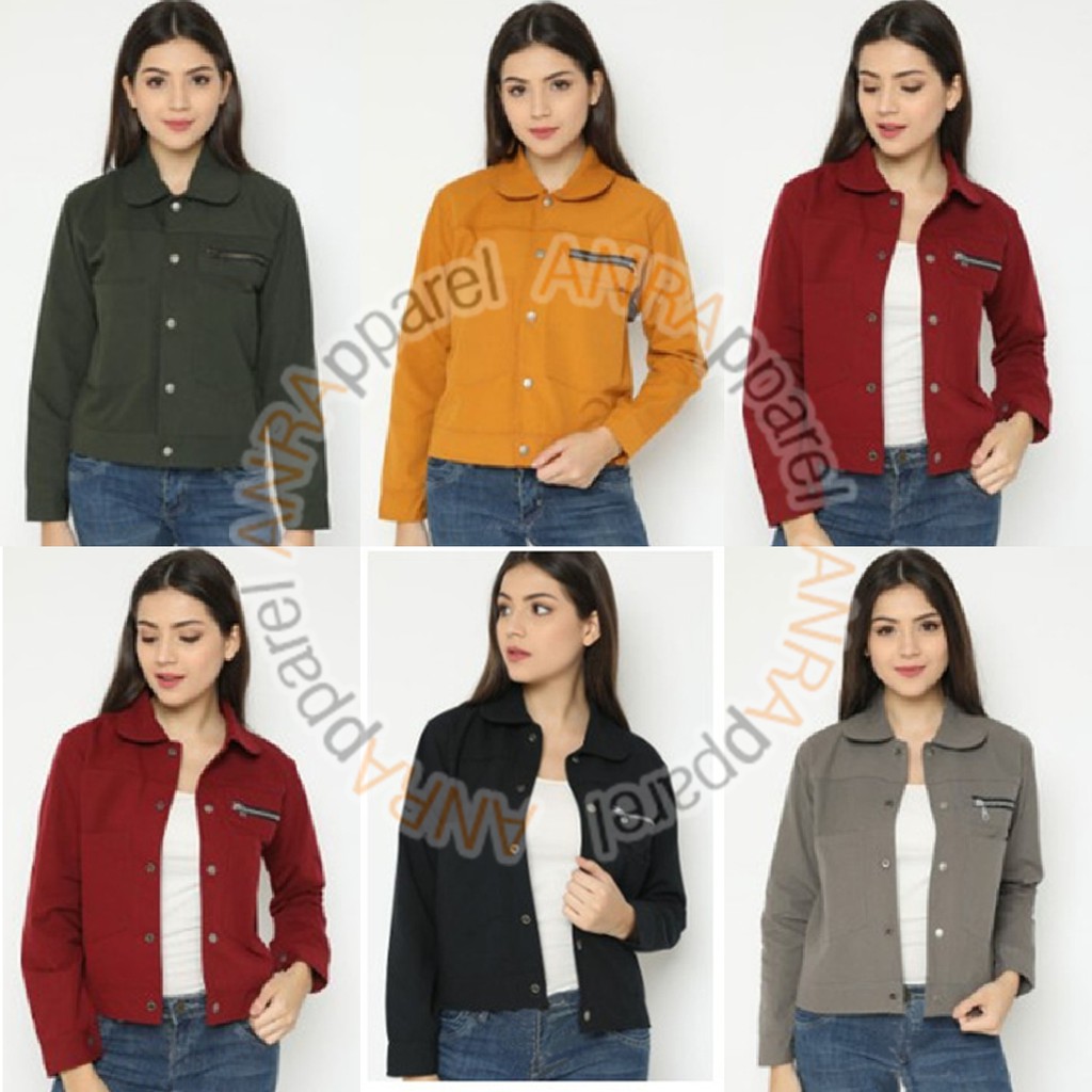 JAKET POLAN - Polan Jaket Fashion Korean Jaket Modis Wanita - Zippy Pocket - Pocket Zippy