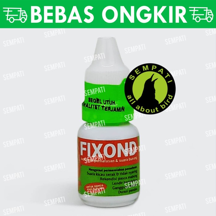 FIXOND GURAH OBAT BURUNG SAKIT PERNAFASAN HIDUNG BERLENDIR SESAKSERAK