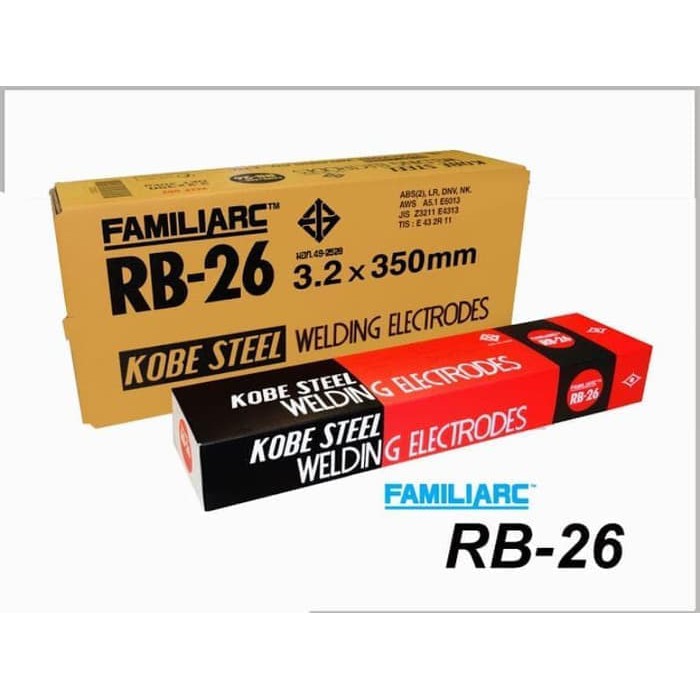 Kawat Las RB26 Kobe Steel Kawat Las RB26 3.2 mm 20Kg