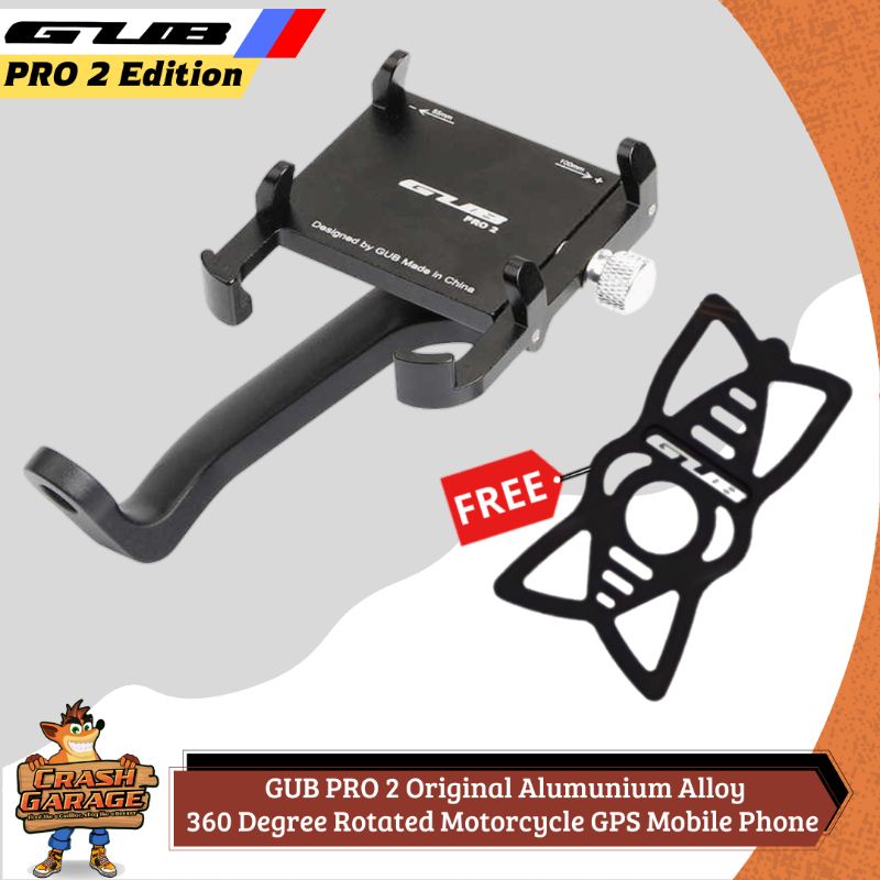 GUB PRO 2 Original Phone Stand Holder Hp Motor Spion Dudukan Hp di Motor Tempat Hp di Motor GUB Hold