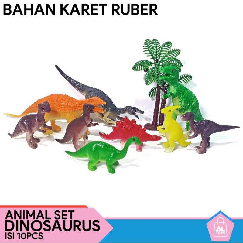 MAINAN EDUKASI HEWAN DINOSAURUS T-Rex KARET MAINAN EDUKASI MENGENAL ANEKA HEWAN BINATANG DINO SAURUS MAINAN ANAK MURAH