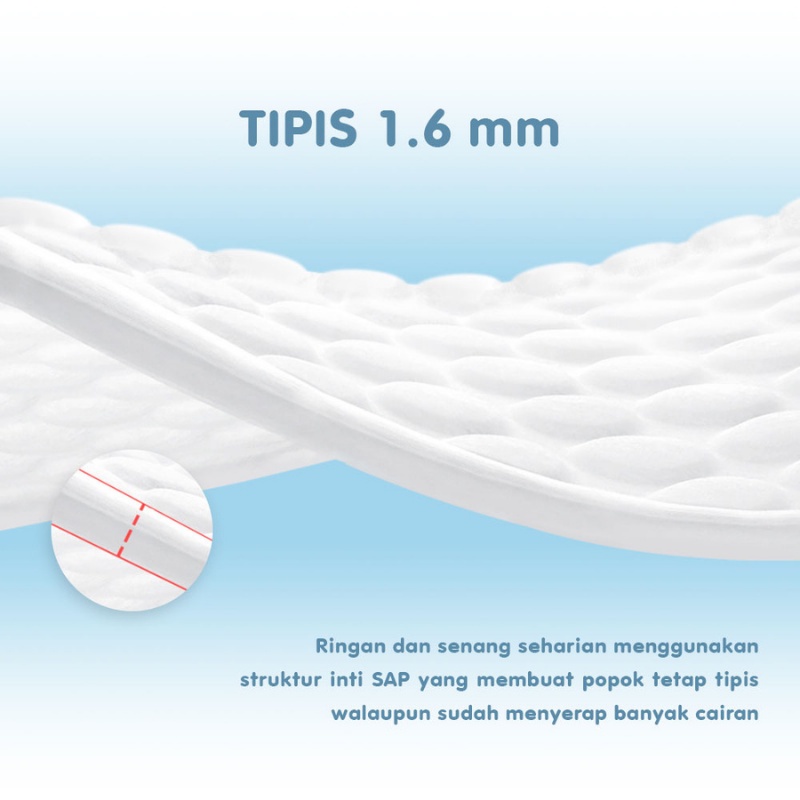 MAKUKU SAP Diapers Slim Pants L22 x 4 Pack Popok Bayi Celana Tipis Anti Gumpal Cepat Kering dan Mencegah Ruam