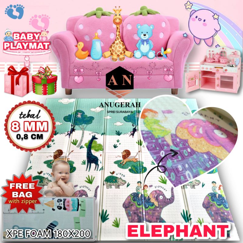 COD 1 KG - SPEEDS PLAYMAT XPE FOAM PREMIUM 180X200 TEBAL 8MM FREE BAG - TIKAR LIPAT - PLAYMAT BABY - ALAS BAYI - TIKAR FOAM - FREE BPA - TIDAK BERBAU - AMAN UNTUK BAYI DAN ANAK