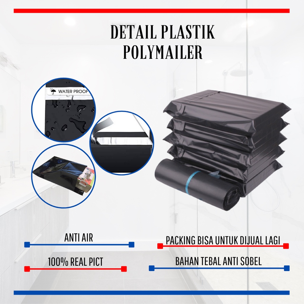 Plastik Packing Olshop / Polymailer Anti Air / Polymailer Anti Sobek / Amplop Plastik Packing / Kantong Plastik Packing