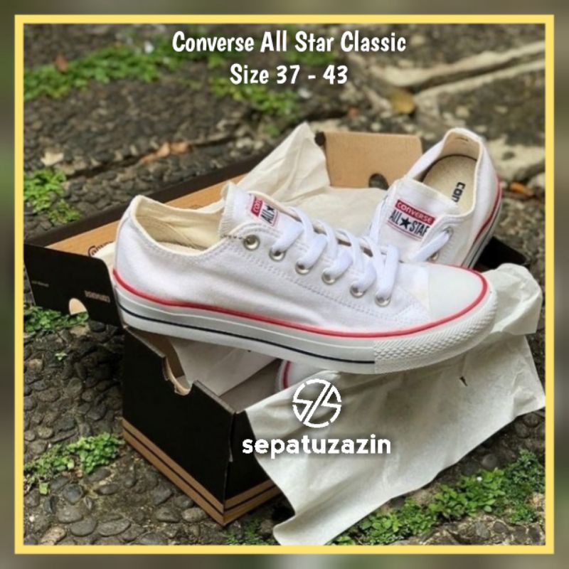 Jual Sepatu Converse All Star Sneakers Wanita Pria Putih Sepatu