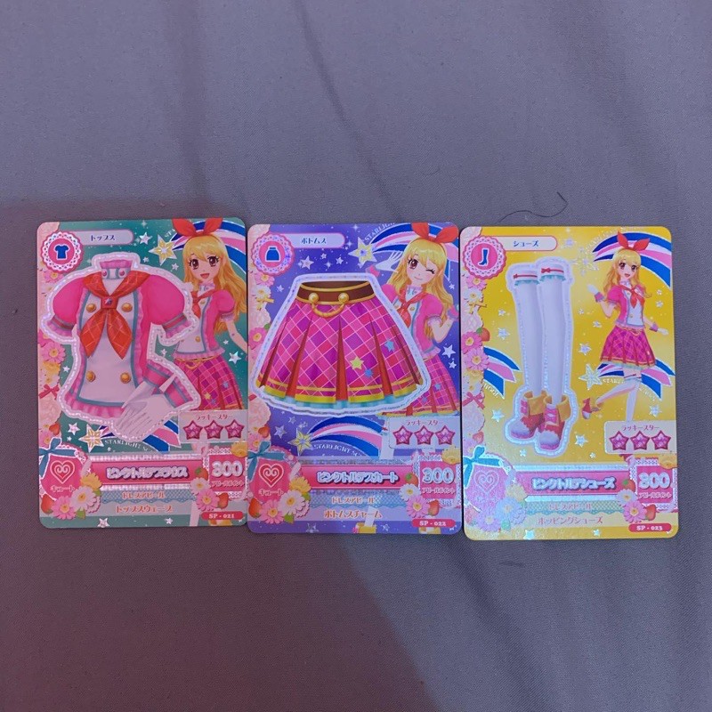 Kartu Aikatsu Jepang Ichigo Pink torte set