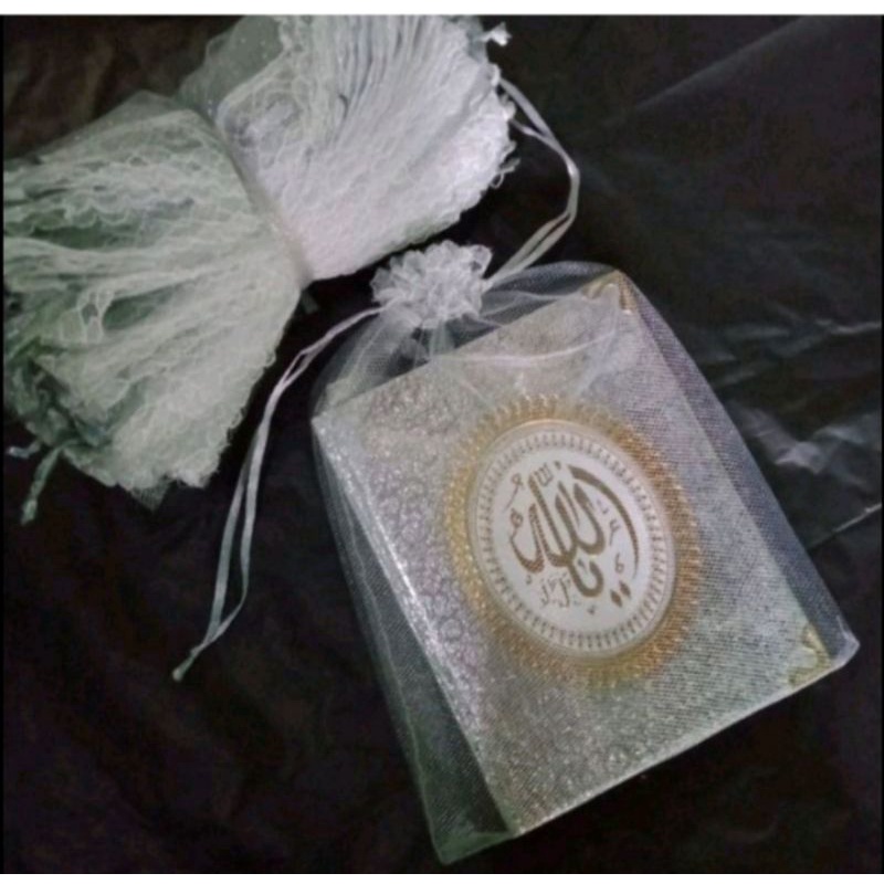 Bungkus souvenir kantong tile untuk yasin/alquran ukuran 15cm x 25cm