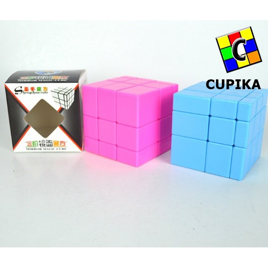 Rubik 3x3 Mirror Shengshou Legend Pink Merah Muda Termurah