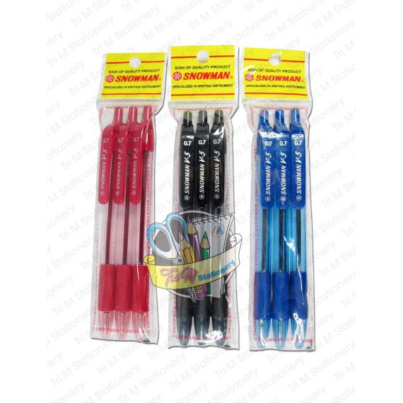 

[3pcs] Pulpen Snowman V.5